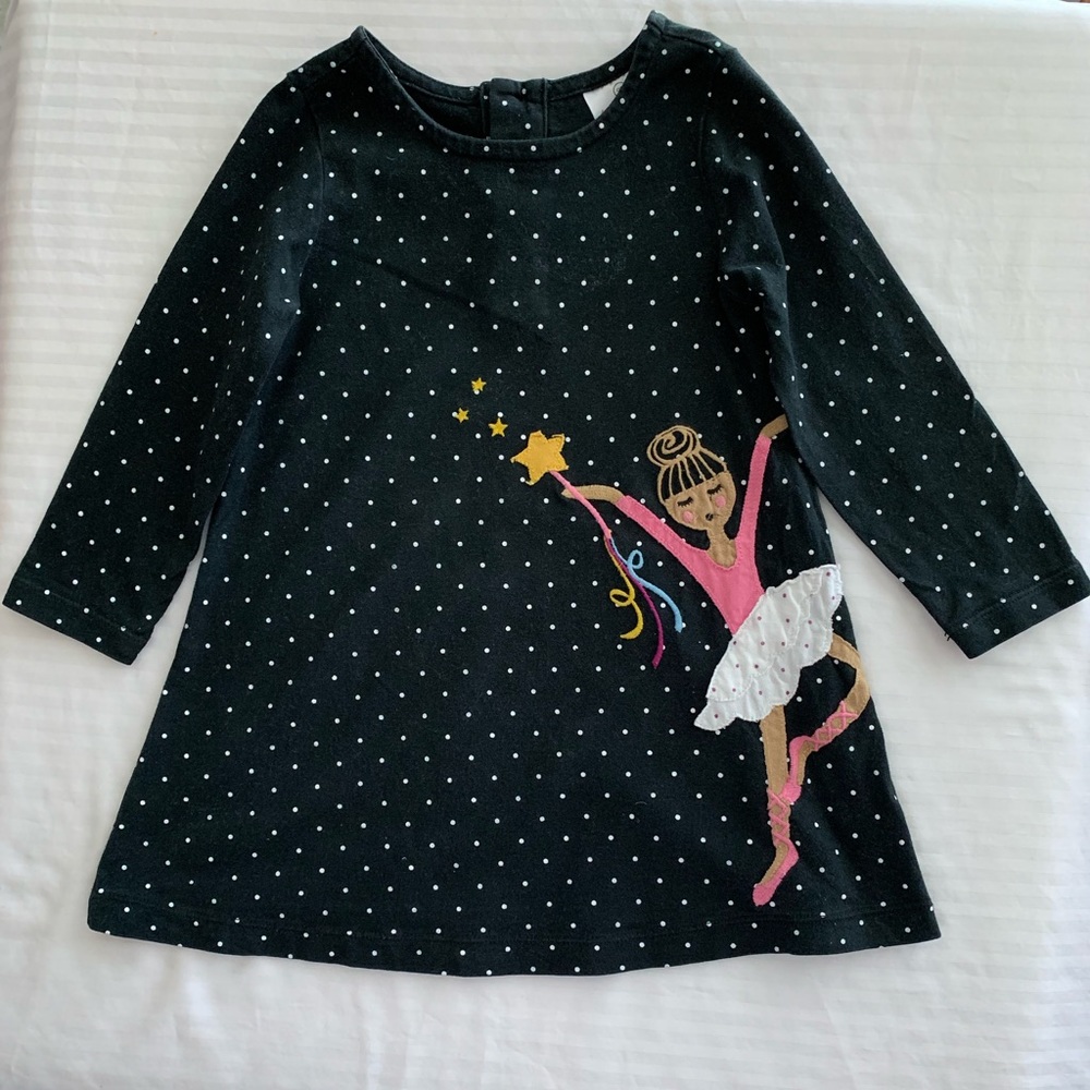 Hanna Andersson Girls 3T long sleeve dress